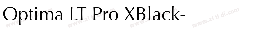 Optima LT Pro XBlack字体转换